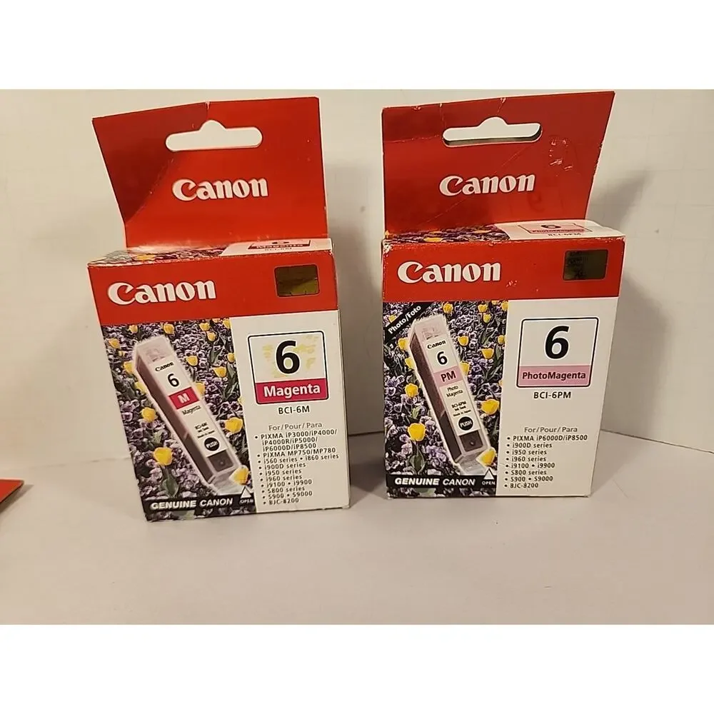 Pack 5 Genuine Canon BCI-6PC Printer Ink